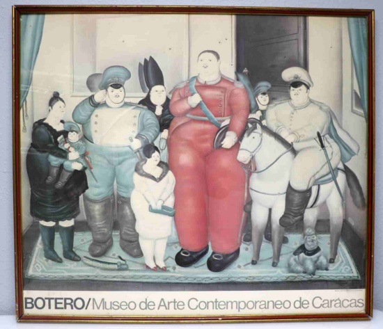 POSTER OF PAINTING BY BOTERO CARACAS