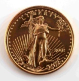 2001 GOLD 1/10 OZ AMERICAN EAGLE BU COIN