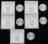 1 OZ AMERICAN EAGLE SILVER COIN LOT OF 5