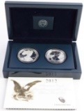 2012 S AMERICAN EAGLE SILVER PROOF 2 COIN SET