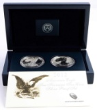 2012 S AMERICAN EAGLE SILVER PROOF 2 COIN SET