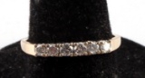 14KT GOLD AND DIAMOND HALF INFINITY RING TCW .25CT