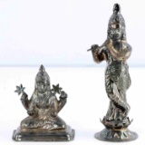 STERLING SILVER HINDU DEITY FIGURINES