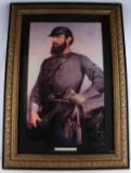 FRAMED PRINT OF CONFEDERATE STONEWALL JACKSON