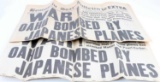 WWII HAWAII DEC 7 1941 WAR DECLARATION NEWSPAPERS