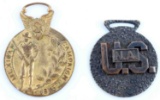 1916 MEXICAN CAMPAIGN & U.S. NAVAL WATCH FOBS