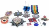 WORLD WWI WWII MEDAL LOT W NAMED BRITISH SERVICE