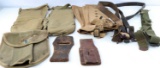 WWII US MILITARY GEAR LOT MITTENS LEGGING SLING