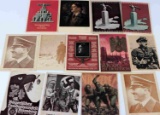 WWII GERMAN REICH LOT OF 14 POSTCARDS REPRINTS