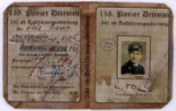 WWII GERMAN THIRD REICH AUSWEIS MOTORCYCLE ID BOOK