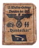 WWII THIRD REICH HANDSCHAR AUSWEIS BOOK