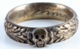 WWII GERMAN REICH SS HIMMLER HONOR RING W BOX