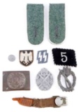 WWII THIRD REICH GERMAN SS MIXED INSIGNIA LOT