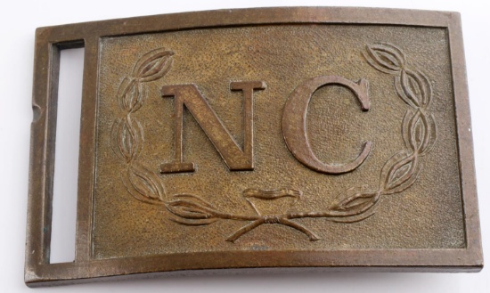 CONFEDERATE CIVIL WAR NORTH CAROLINA BELT BUCKLE