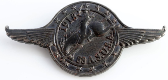 US WWI 88TH AERO AIR SERVICE SQUADRON BADGE