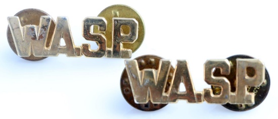 USAAF WOMANS AIR SERVICE PILOT WASP COLLAR BADGES