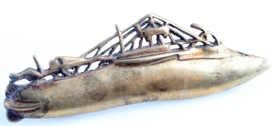WWI US AERO AVIATOR AIR SHIP BALLOON CAP BADGE