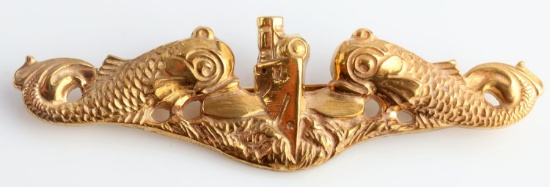 WWII UNITED STATES NAVY SUBMARINE DOLPHIN BADGE