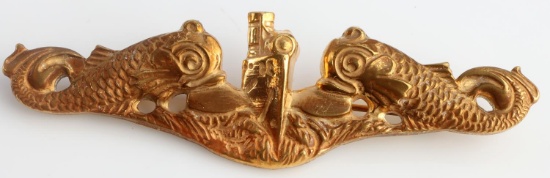 WWII UNITED STATES NAVY SUBMARINE DOLPHIN BADGE
