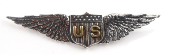 WWI US AVIATOR PILOT WING BADGE BY TIFFANY AND CO