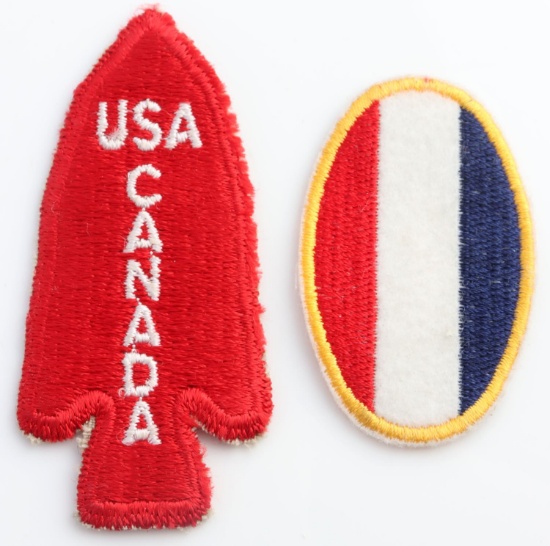 WWII US ARMY 1ST FFSF USA CANADA PATCHES
