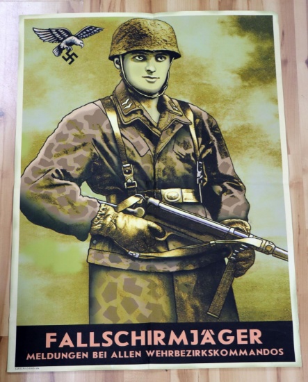 WWII GERMAN PARATROOPER RECRUITING POSTER