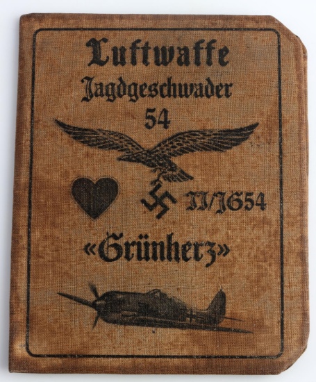 WWII GERMN LEFTWAFFE KNIGHTS CROSS WINNER ID BOOK