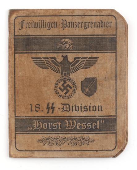 WWII GERMAN THIRD REICH WAFFEN SS AUSWEIS BOOKLET
