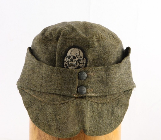 WWII GERMAN WAFFEN SS EM M43 FIELD CAP