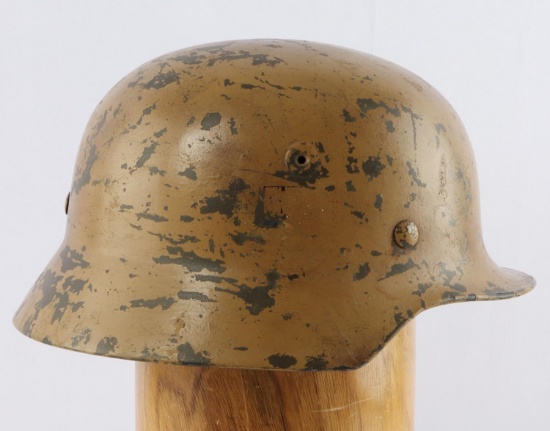 WWII GERMAN HEER AFRIKA KORPS M42 DECAL HELMET