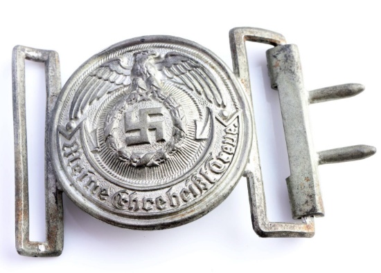 WWII GERMAN WAFFEN SS OFFICERS BELT BUCKLE