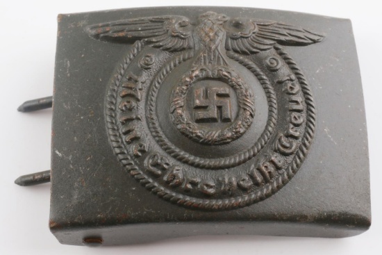 WWII GERMAN SS SCHUTZ STAFFEL EM BELT BUCKLE