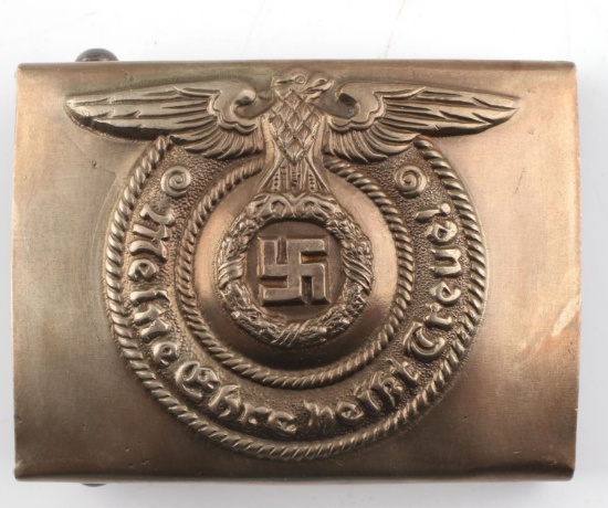WWII GERMAN THIRD REICH SS EM BELT BUCKLE