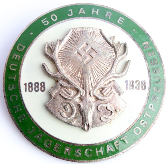 WWII GERMAN THIRD REICH HUNTING DJ BADGE