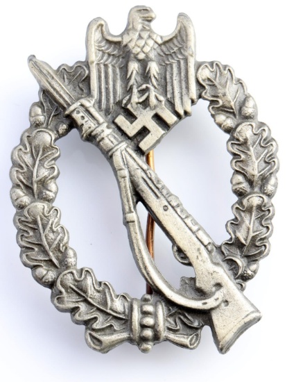 WWII GERMAN THIRD REICH ARMY SILVER ASSAULT BADGE