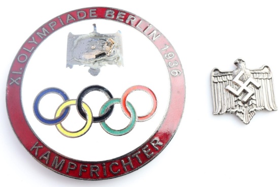 WWII GERMAN THIRD REICH 1936 OLYMPICS JUDGE BADGE
