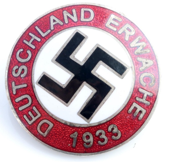 WWII GERMAN SWASTIKA NSDAP PARTY MEMBERSHIP BADGE