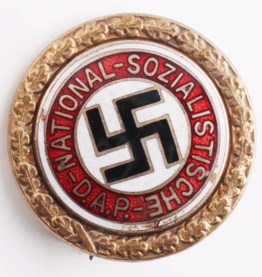 WWII GERMAN POLITICAL NSDAP SWASTIKA PARTY BADGE