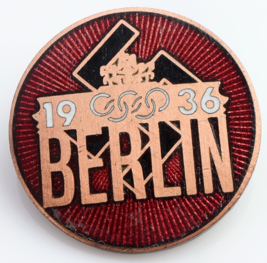 WWII GERMAN 1936 BERLIN OLYMPICS BADGE