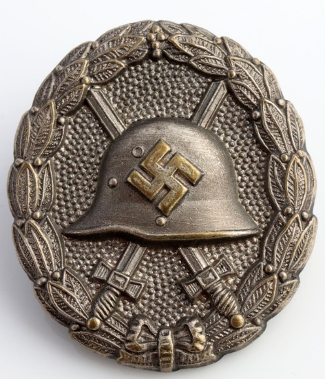 WWII GERMAN THIRD REICH SILVER SPANISH WOUND BADGE