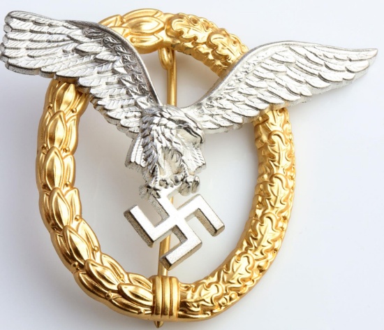 WWII GERMAN LUFTWAFFE PILOT OBSERVER BADGE