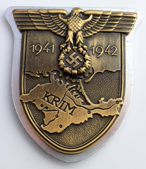WWII GERMAN THIRD REICH ARMY KRIM SLEEVE SHIELD