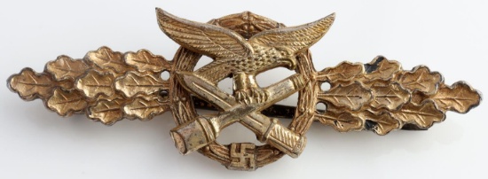 WWII GERMAN LUFTWAFFE SILVER CLOSE COMBAT CLASP
