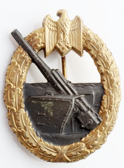 WWII GERMAN  KRIEGSMARINE ARTILLERY BADGE