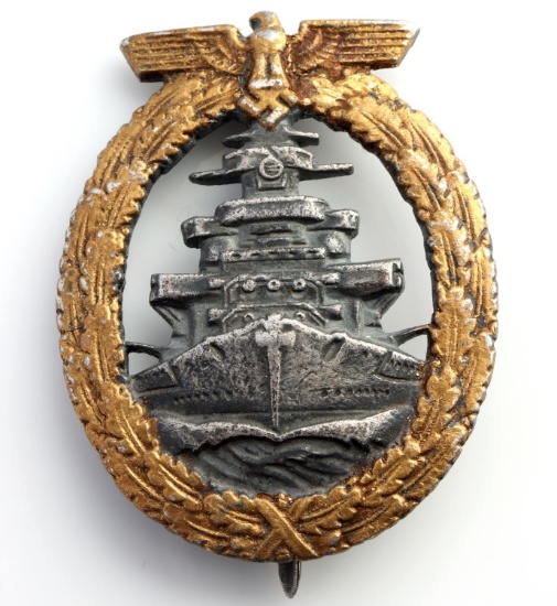 WWII GERMAN KRIEGSMARINE HIGH SEAS FLEET BADGE