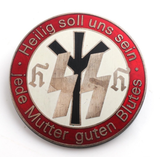 WWII GERMAN THIRD REICH SS HIMMLER LEIBENS BADGE