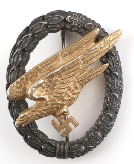WWII GERMAN THIRD REICH LUFTWAFFE PARATROOP BADGE