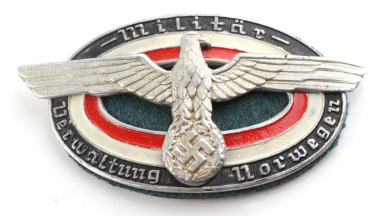 WWII GERMAN REICH WEHRMACHT NORWAY BADGE