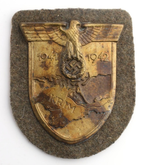 WWII GERMAN THIRD REICH KRIM SLEEVE SHIELD