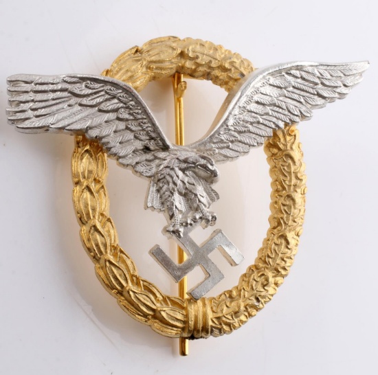 WWII GERMAN THIRD REICH PILOT OBSERVER BADGE